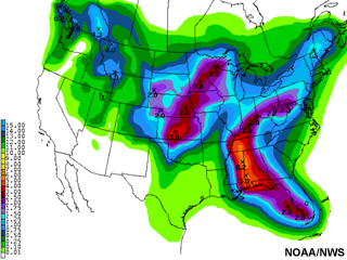 Quantitative Precipitation Forecast image.  