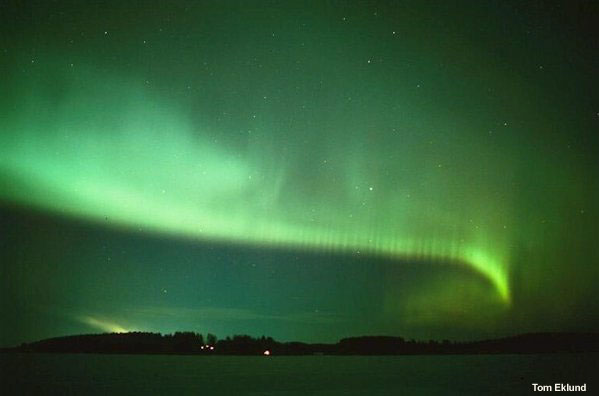 Green aurora.