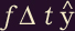 f delta t y