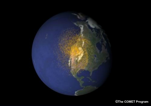 Electron and neutral particle densities in the ionosphere.