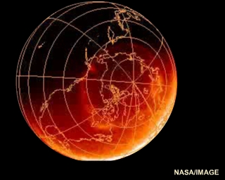 Electron and neutral particle densities in the ionosphere.