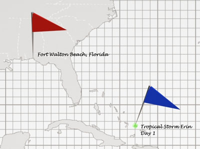 Atlantic Hurricane Tracking Chart