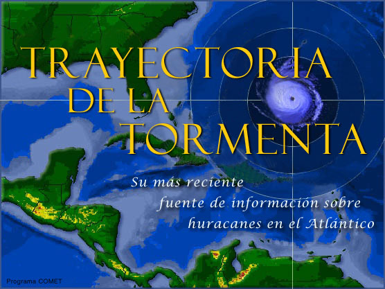 Trayectoria de la tormenta
