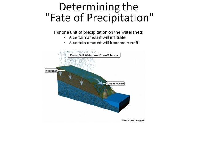 Determining the Fate of Precipitation
