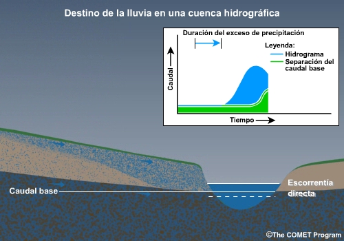 Destino de la lluvia en una cuenca hidrográfica