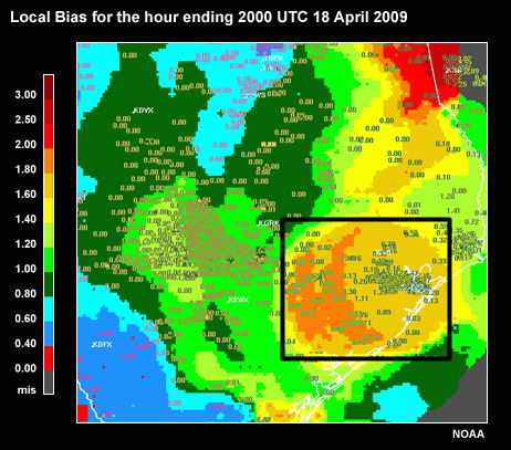 Title Local Bias for the hour ending 2000 UTC 18 April 2009