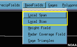 MPE basefields menu