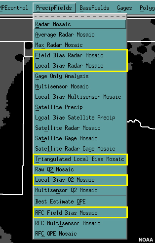 gauge-only QPE - gauge-generated bias adjustments for radar QPE.