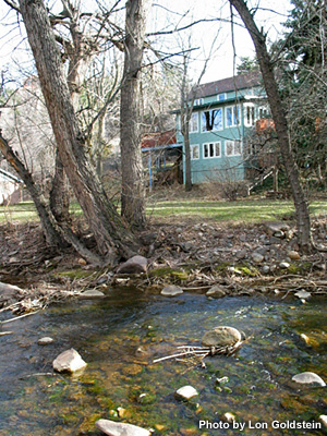 house by creek