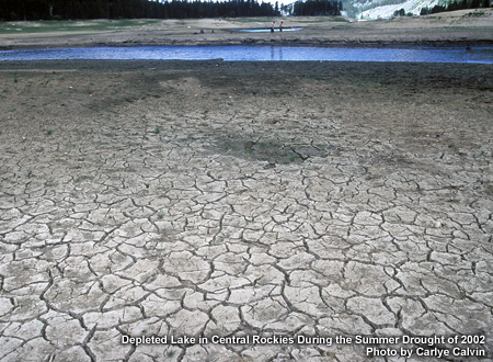 dried out lakebed