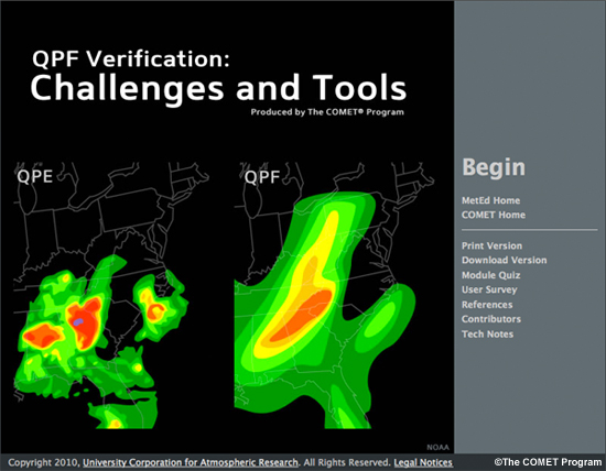 QPF Verification: Challenges and Tools splash page