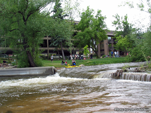 Photo of Boulder Creek, Boulder, CO April 2006.