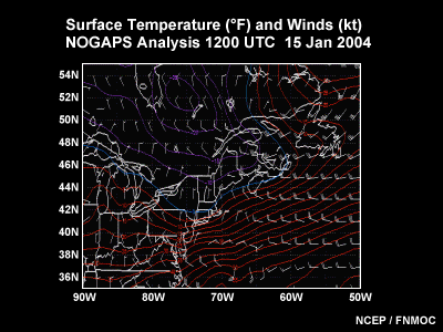 plan view model products useful in fog forecasting