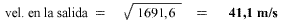 Ecuación de Bernoulli con valores