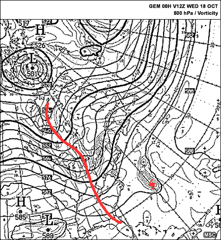 GEM 0Z 18 OCT