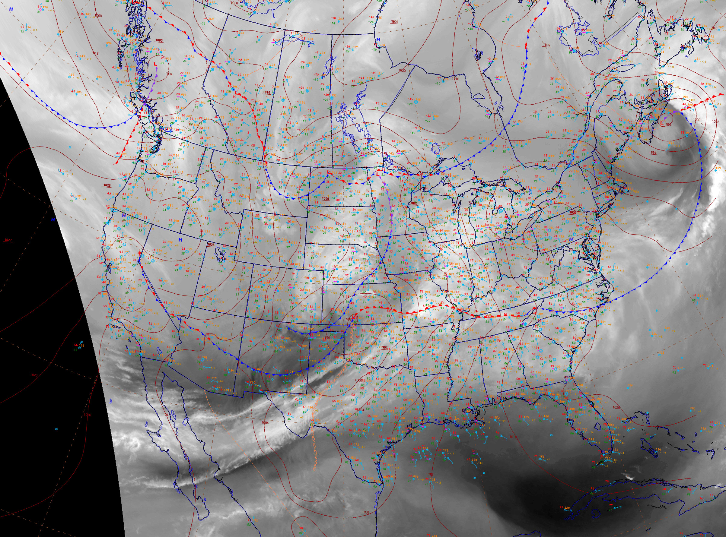 Satellite loop for 2014 February 20.
