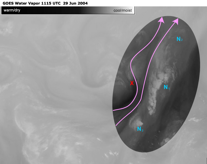 GOES Water Vapor 1115 UTC 29 June 2009 feedback