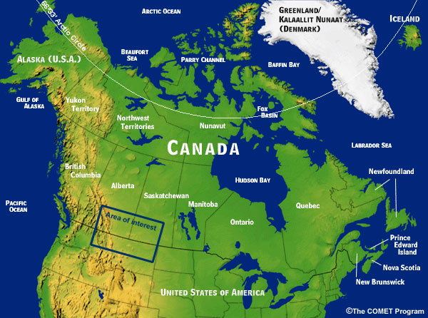 Map of Canada