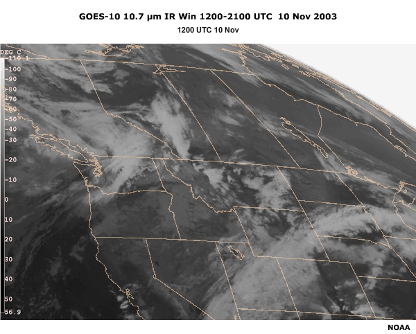 GOES-10 10.7 µm IR Win 12-21 UTC 10 Nov 2003