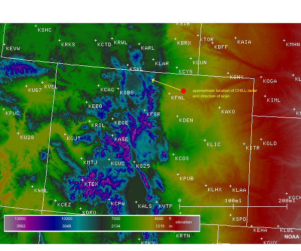 CHILL Radar and Scan Location
