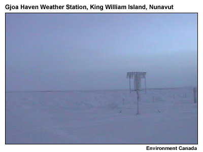Picture of the Gjoa Haven Weather Monitoring Station, King William Island, Nunavut