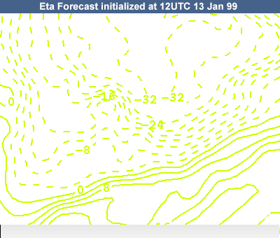 2m Temperature (°C) overlay