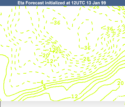 2m Temperature (°C) overlay