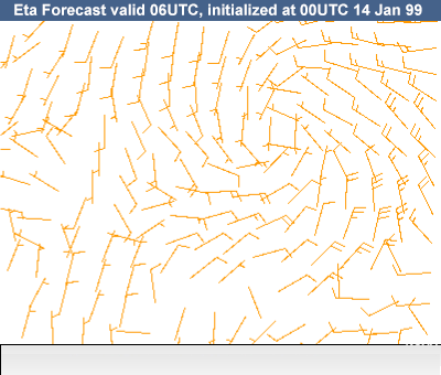 10m Winds (kts) overlay