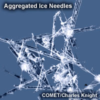 Image of aggregated ice needles