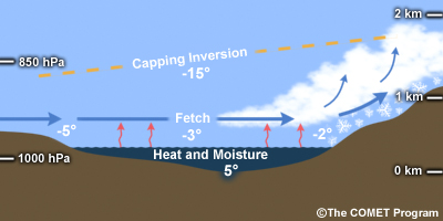 Conceptual model of lake effect snow