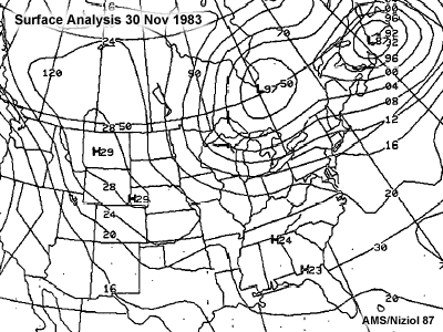 Surcae analysis, 30 November 1983