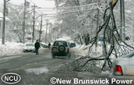 Icy street scene in Halifax