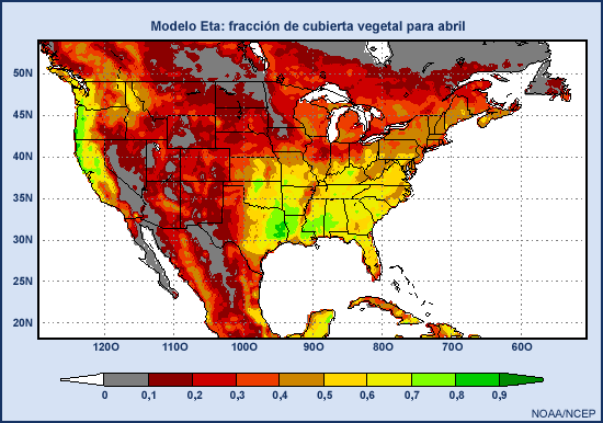 Eta: fracción de cubierta vegetal para abril