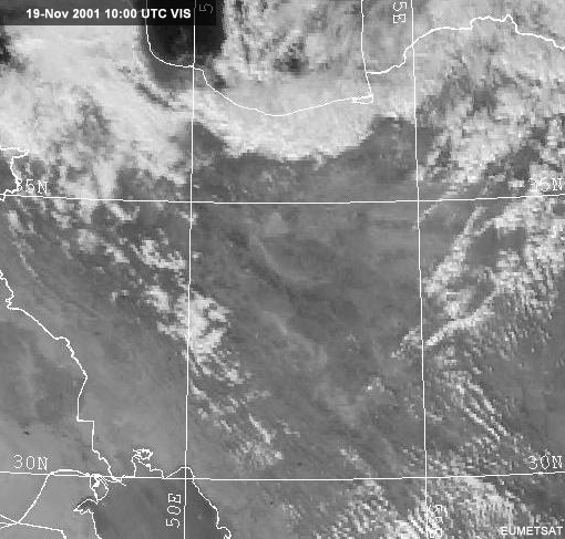 ir window image over central Iran showing both cloud and snow.
