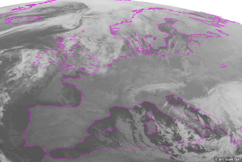 IR satellite loop from 00-12 UTC on January 6, 2017.
