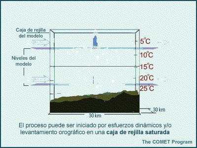 Representación conceptual del forzamiento dinámico