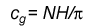 N H over pi