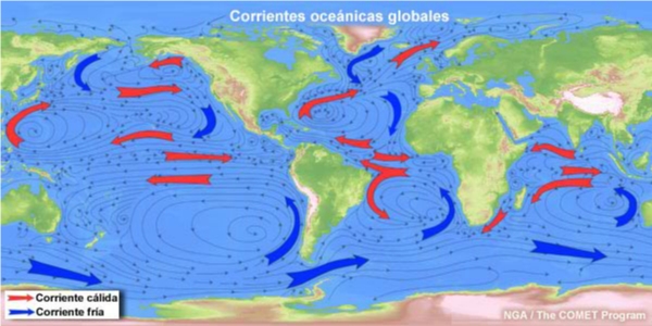 Corrientes oceánicas globales