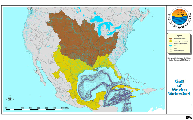 Gulf of Mexico Watershed (Source: EPA)