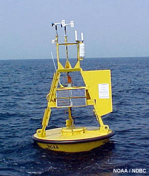 This image depicts a 3 M NOAA buoy.