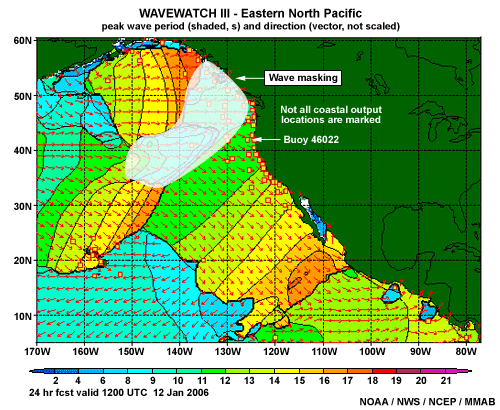 Example of NNP Model forecast valid 12 January 2006
