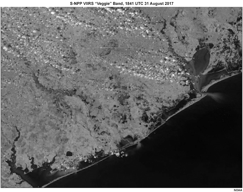S-NPP VIIRS “Veggie” Band, 1841 UTC 31 August 2017 
