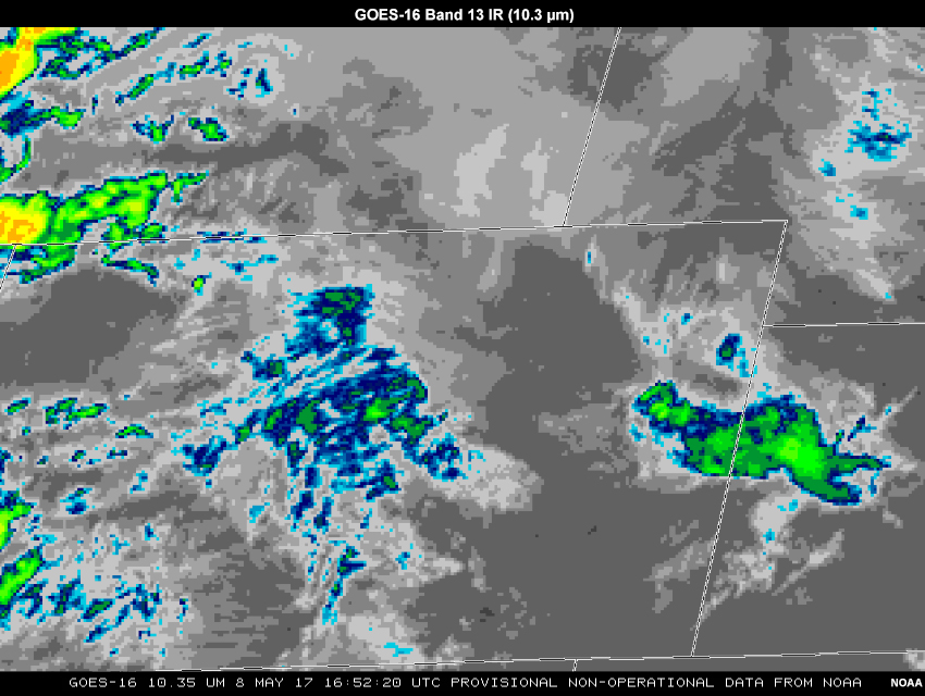GOES-16 Band 13 IR (10.3 µm) 