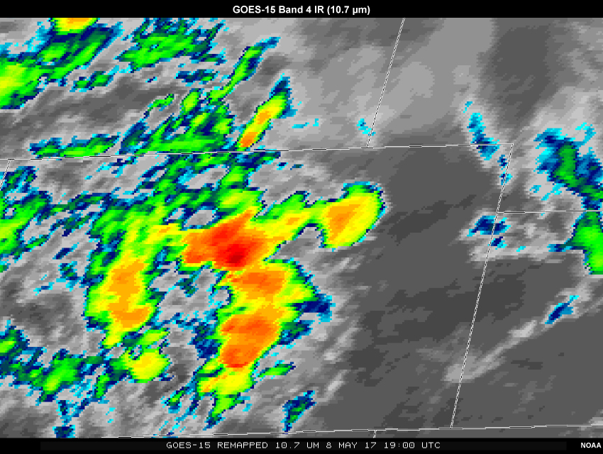 GOES-15 Band 4 IR (10.7 µm) 
