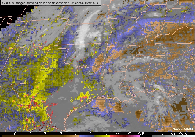 GOES-8 lifted index DPI animation