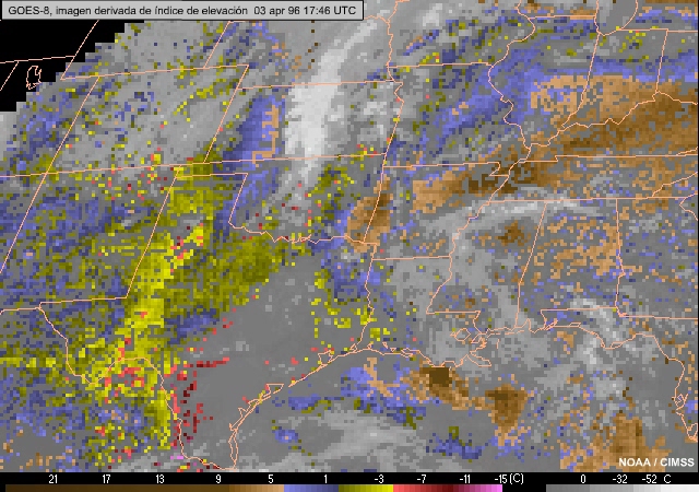 GOES-8 lifted index DPI animation