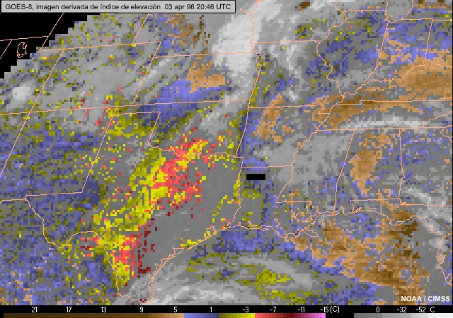 GOES-8 lifted index DPI animation