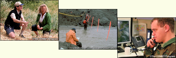 Photographs of hydrologists