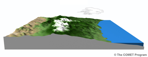 Représentation de différents types de surfaces terrestres allant du désert à la montagne et aux surfaces d'eau