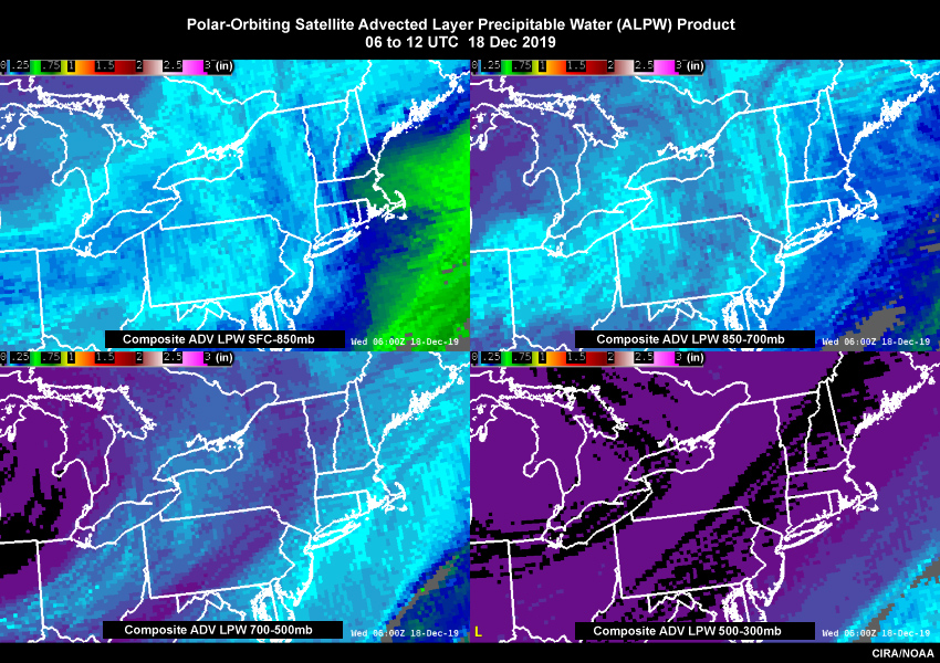 Polar-orbiting satellite microwave-based Advected Layer Precipitable Water (ALPW) Product from 06 to 12 UTC on 18 Dec 2019
